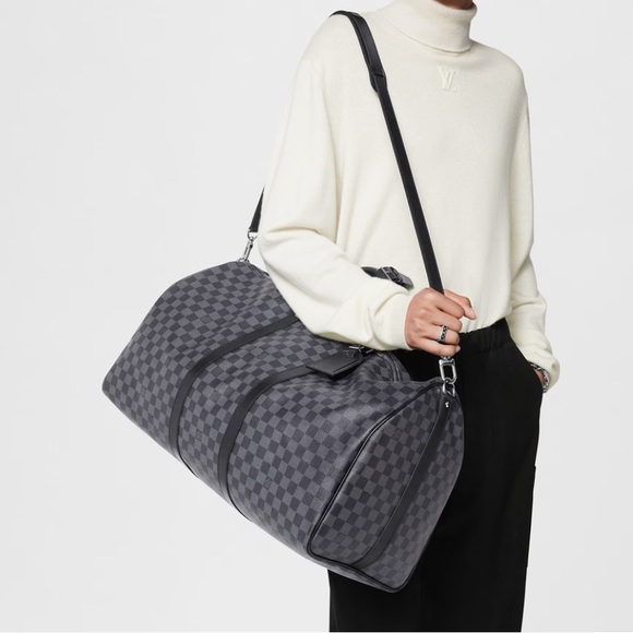 Louis Vuitton Keepall Bandoulière 55 Damier Geant Canvas - Picture 4 of 4